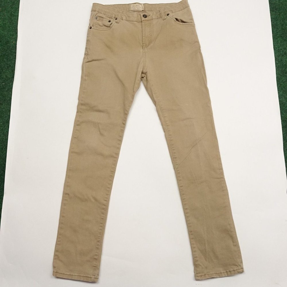 Lucky Brand Jeans Women Size 20 Khaki Straight Leg 5-Pockets Regular Fit